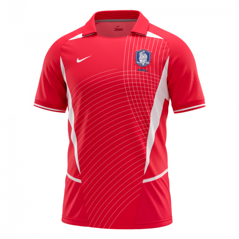 South Korea 2002 Home Red Retro Jersey