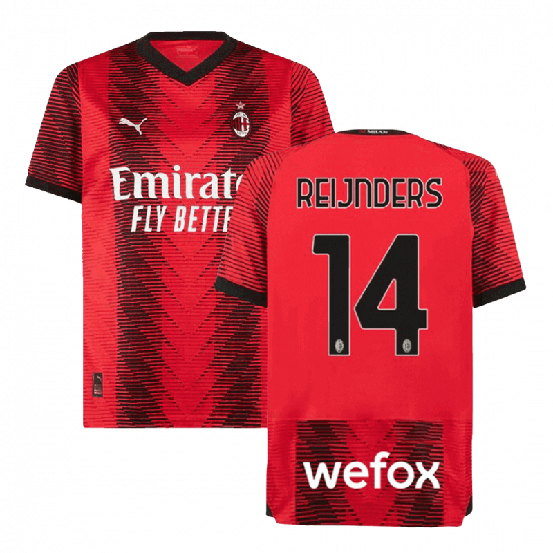 REIJNDERS #14 AC Milan 2023/24 Home Red Premium Jersey