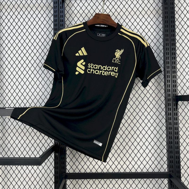 Liverpool maillot foot 2025/26 Black Jersey