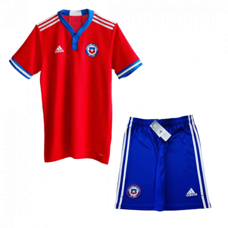 Chile 2021/22 Home Red Kids Kit