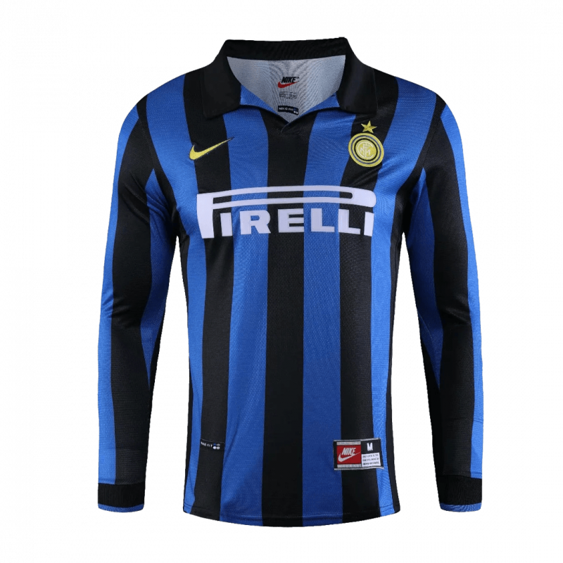 Inter Milan 1998/99 Home Black Long Sleeve Retro Jersey