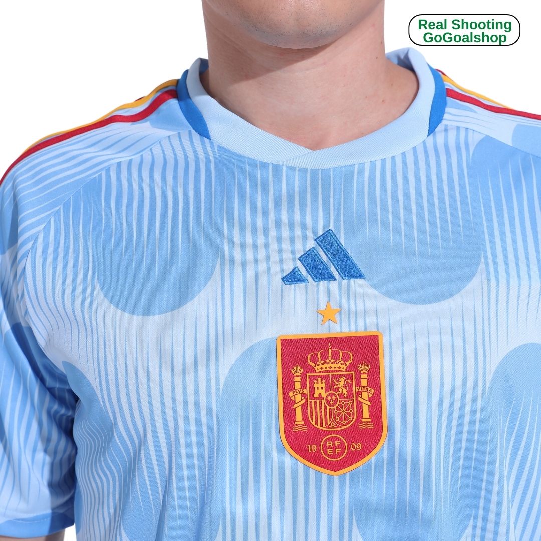 Spain 2022 Away Blue Jersey