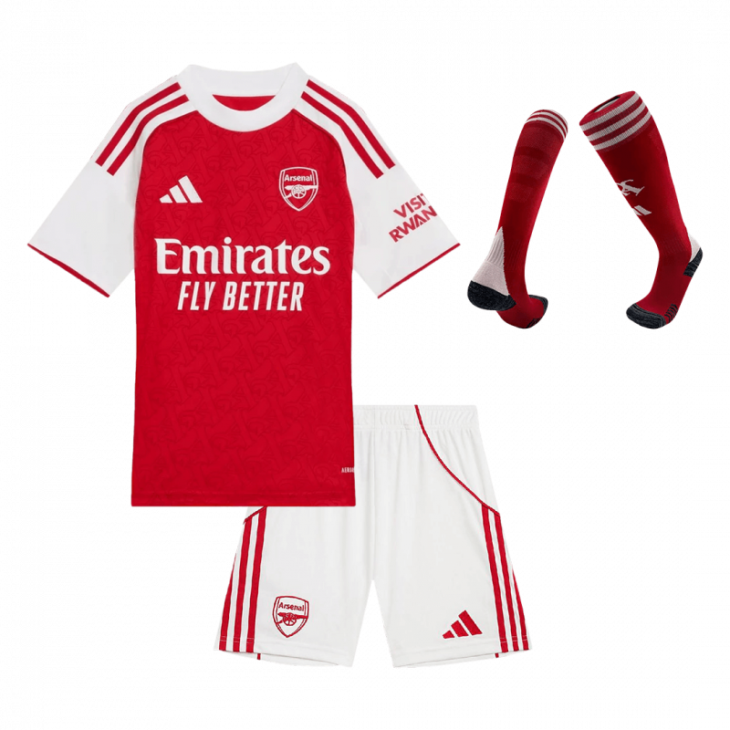 Arsenal 2025/26 Home Red Kids Kit