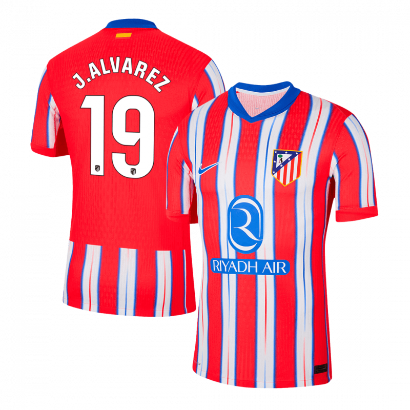 J.ALVAREZ #19 Atletico Madrid 2024/25 Home White Player Version Jersey