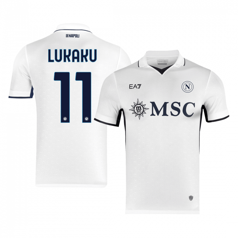 LUKAKU #11 Napoli 2024/25 Away White Player Version Jersey