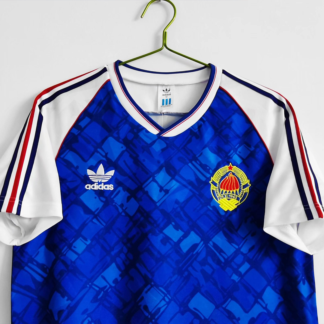 Yugoslavia 1992 Home Blue Retro Jersey