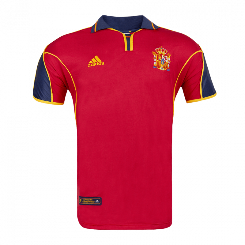 Spain 2000 Home Red Retro Jersey