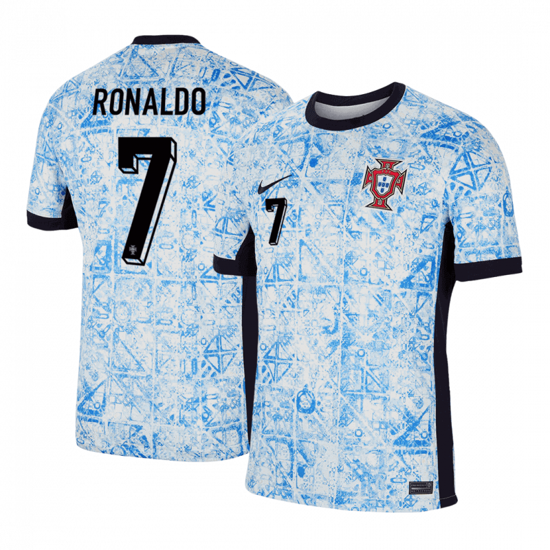 RONALDO #7 Portugal 2024 Away White Jersey