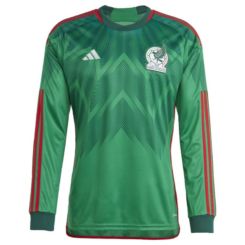 Mexico 2022 Home Green Long Sleeve Jersey