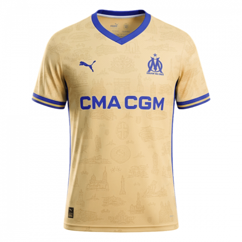Marseille 2025/26 Fourth Yellow Jersey
