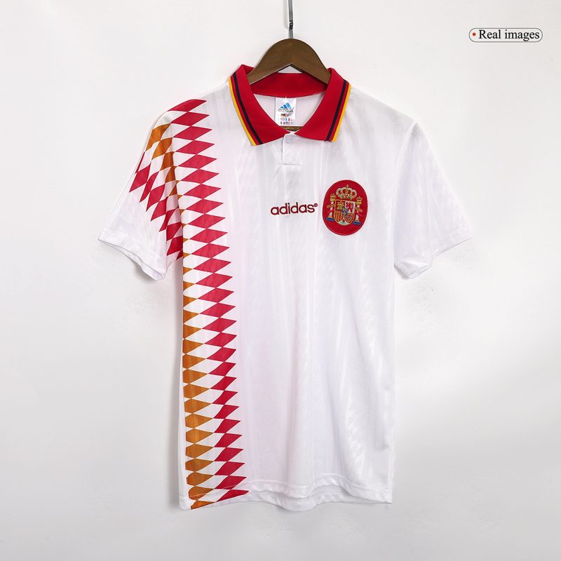 Spain 1994 Away White Retro Jersey