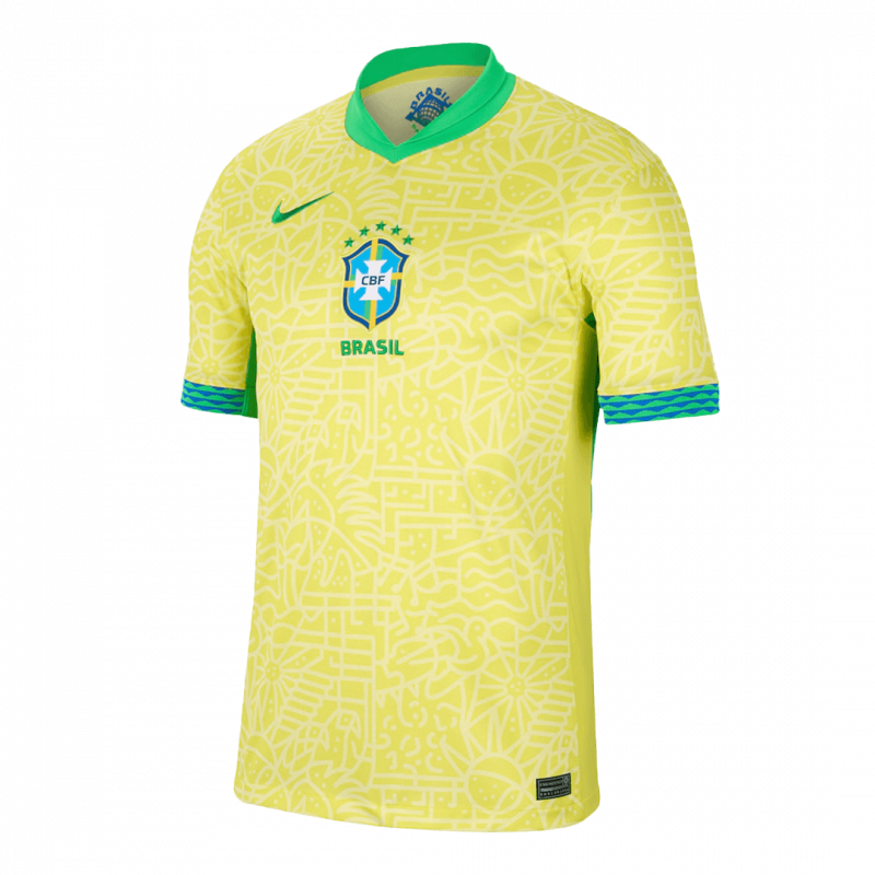 Brazil 2024 Home Yellow Premium Jersey