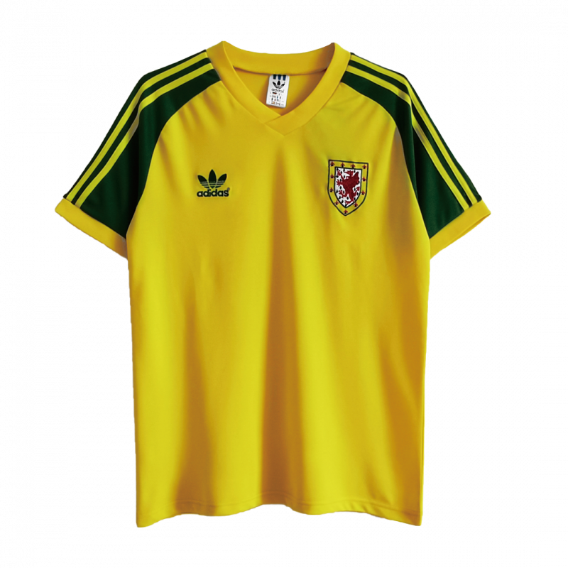 Wales 1982 Away Yellow Retro Jersey