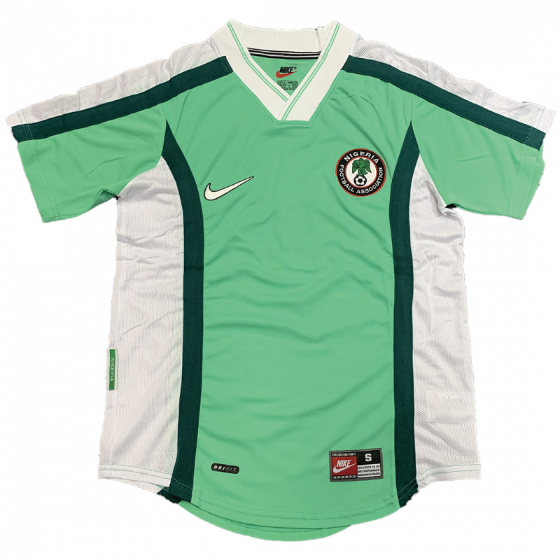 Nigeria 1998 Home Green Retro Jersey