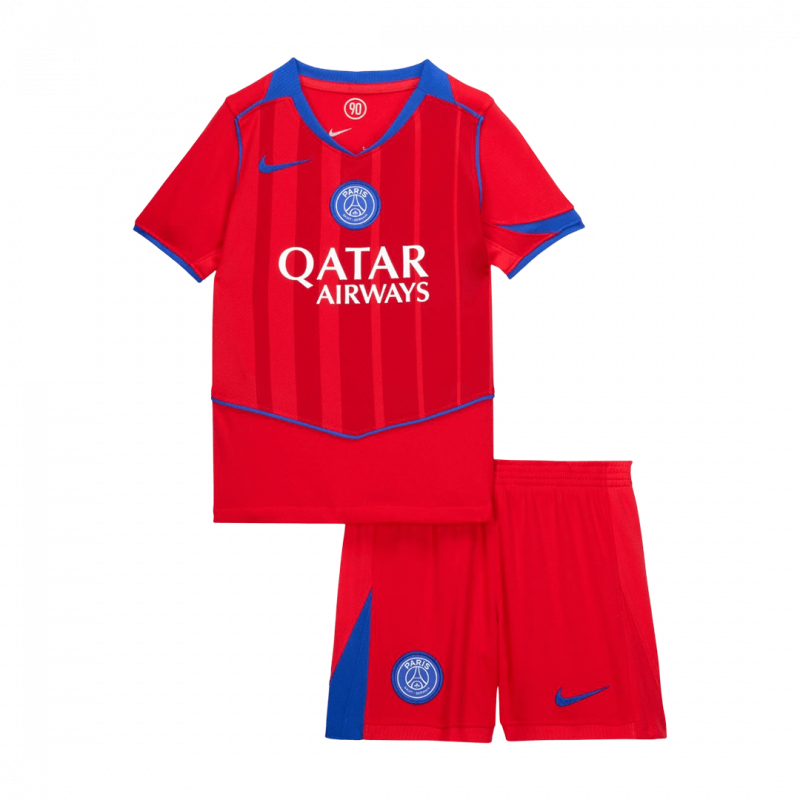 Paris Saint-Germain 2025/26 Third Red Kids Kit