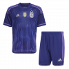 Argentina 2022 Away Purple Three Stars Kids Kit