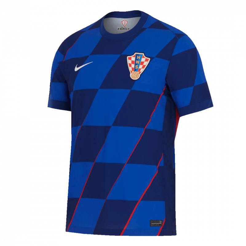 Croatia 2024 Away Blue Jersey