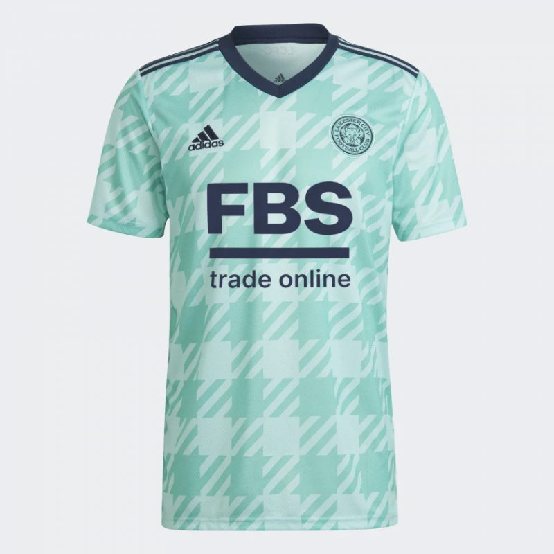 Leicester City 2021/22 Away Green Player Version Jersey