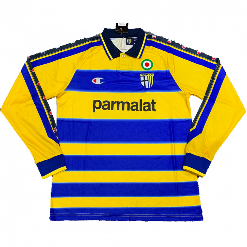 Parma Calcio 1913 1999/00 Away Yellow Long Sleeve Retro Jersey