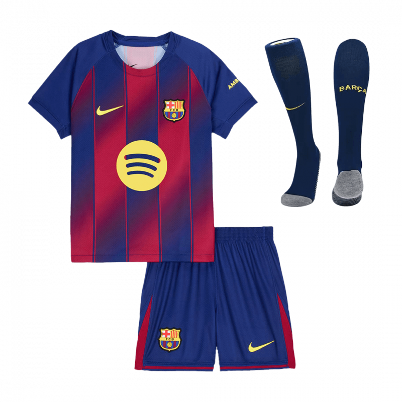 Barcelona 2025/26 Home Blue Premium Kids Kit