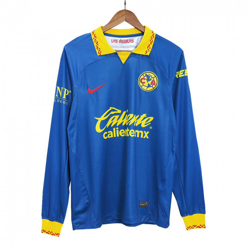 Club America 2023/24 Away Blue Long Sleeve Jersey
