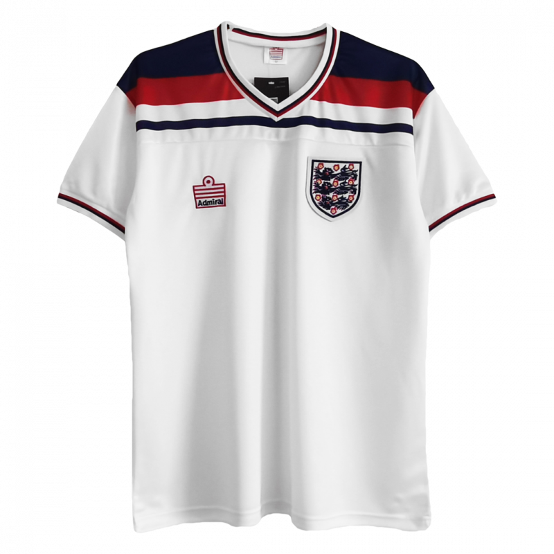 England 1982 Home White Retro Jersey