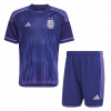 Argentina 2022 Away Purple Kids Kit