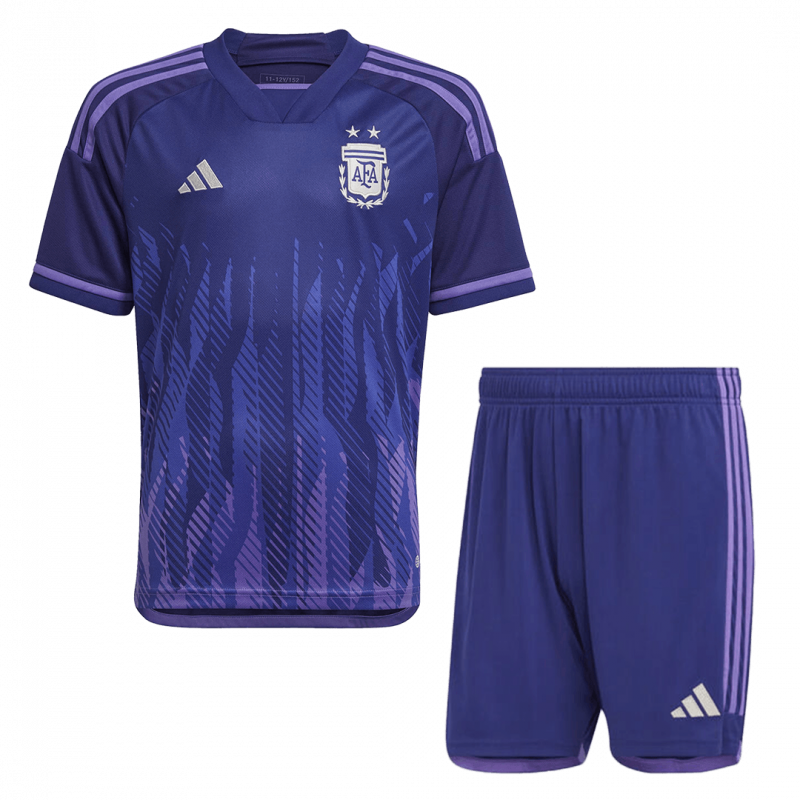 Argentina 2022 Away Purple Kids Kit