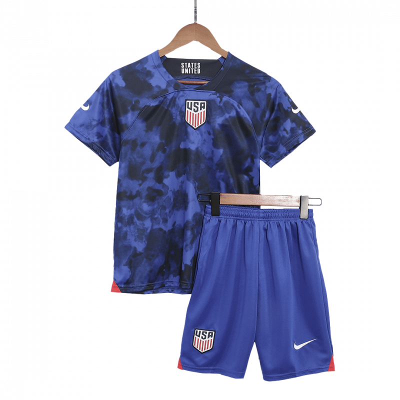 USA 2022 Away Blue Kids Kit
