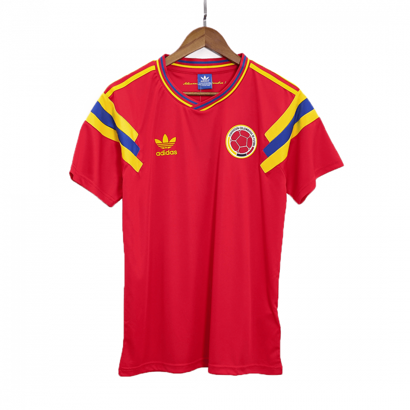 Colombia 1990 Away Red Jersey
