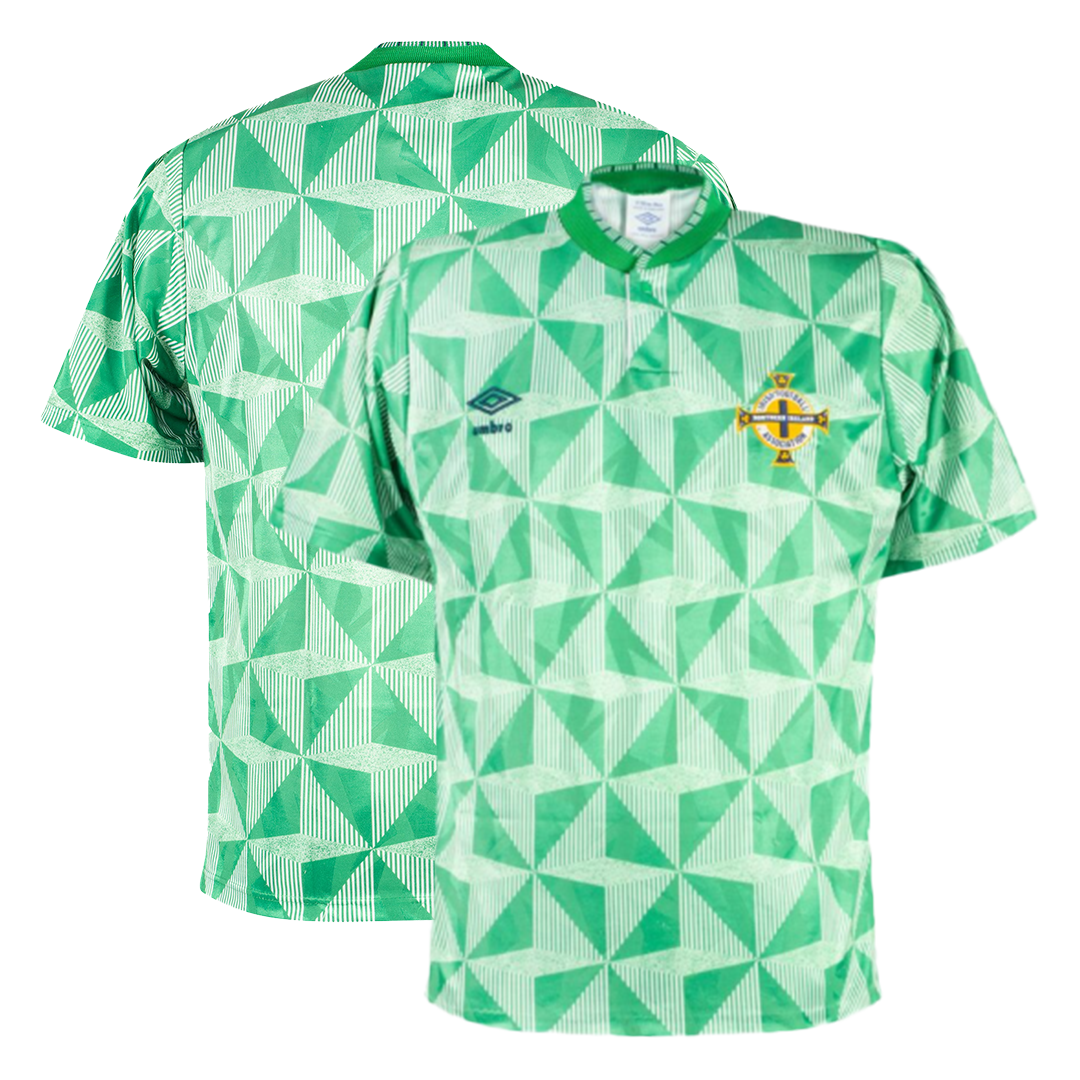 Northern Ireland 1990 Home Green Retro Jersey