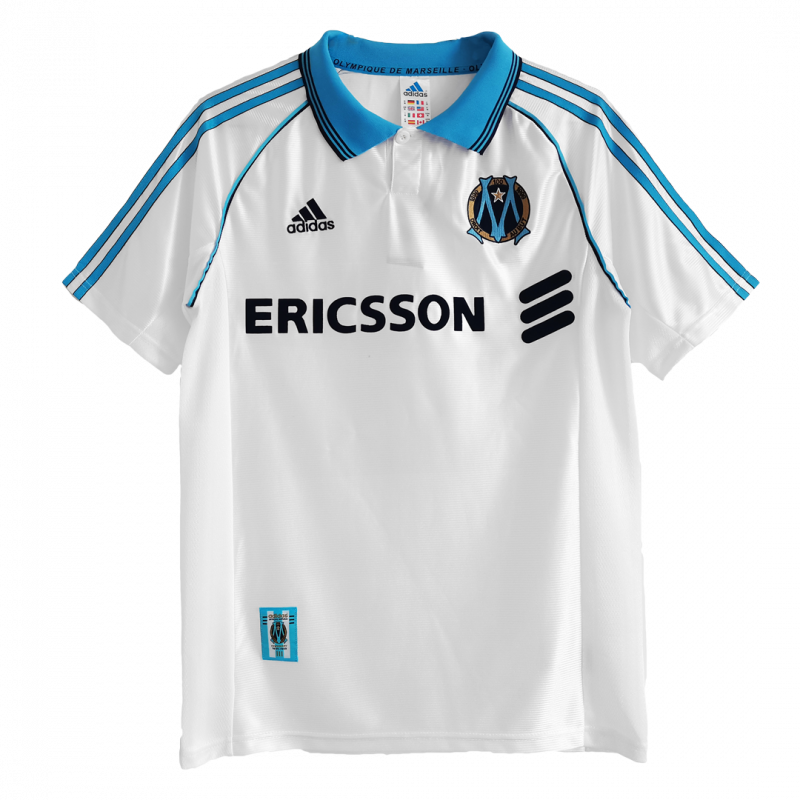 Marseille 1998/99 Home White Retro Jersey
