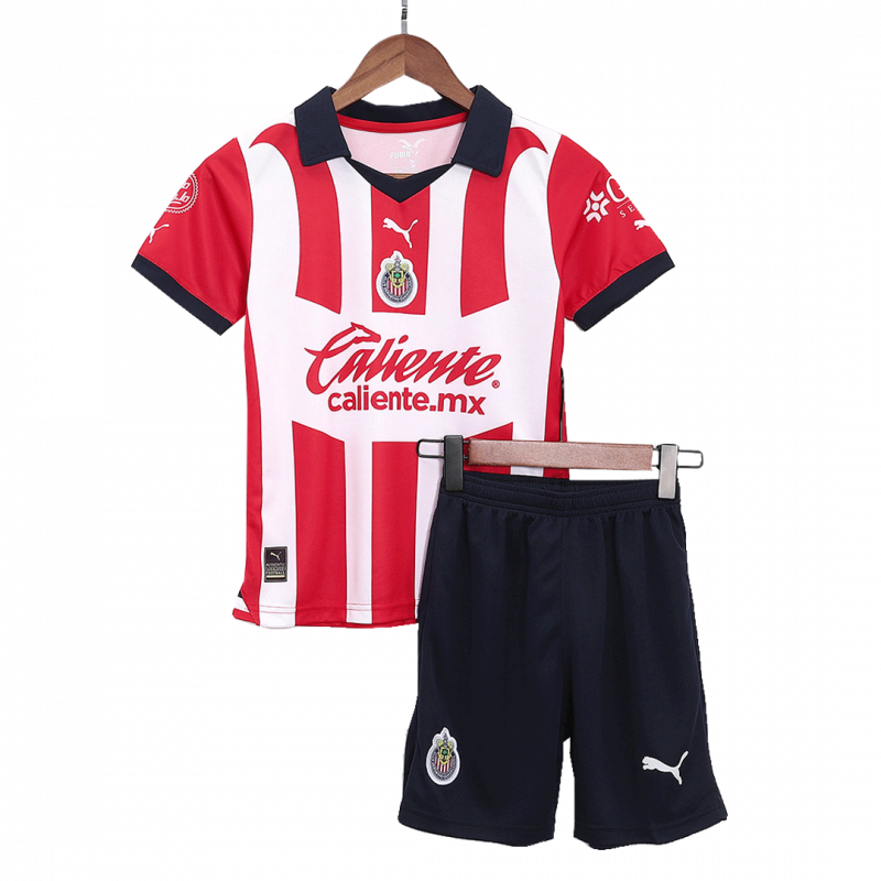Chivas 2023/24 Home White Kids Kit