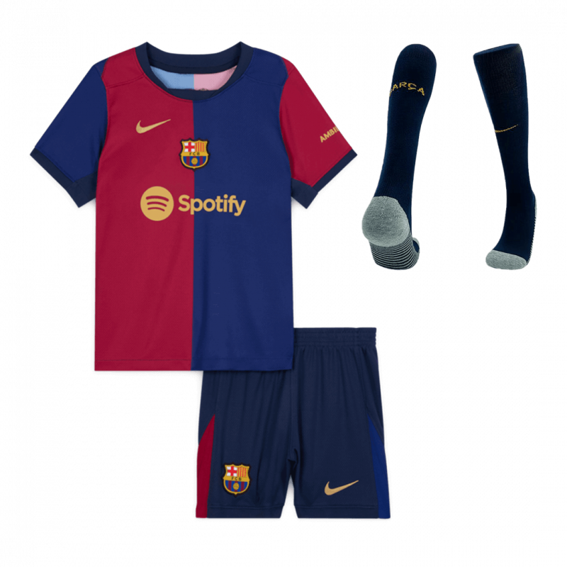 Barcelona 2024/25 Home Blue Kids Kit