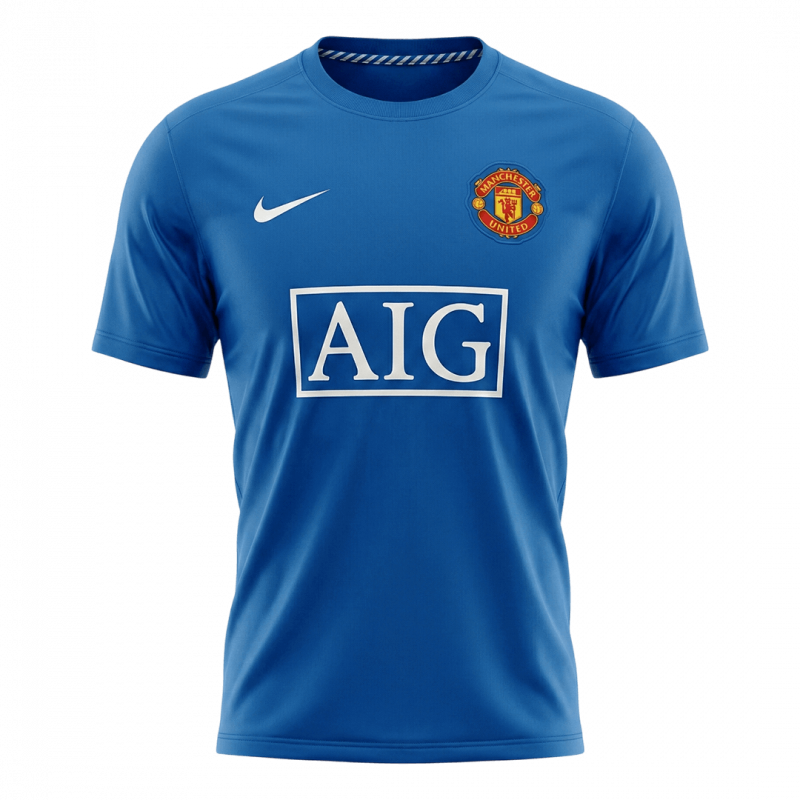 Manchester United 2008/09 Third Blue Retro Jersey
