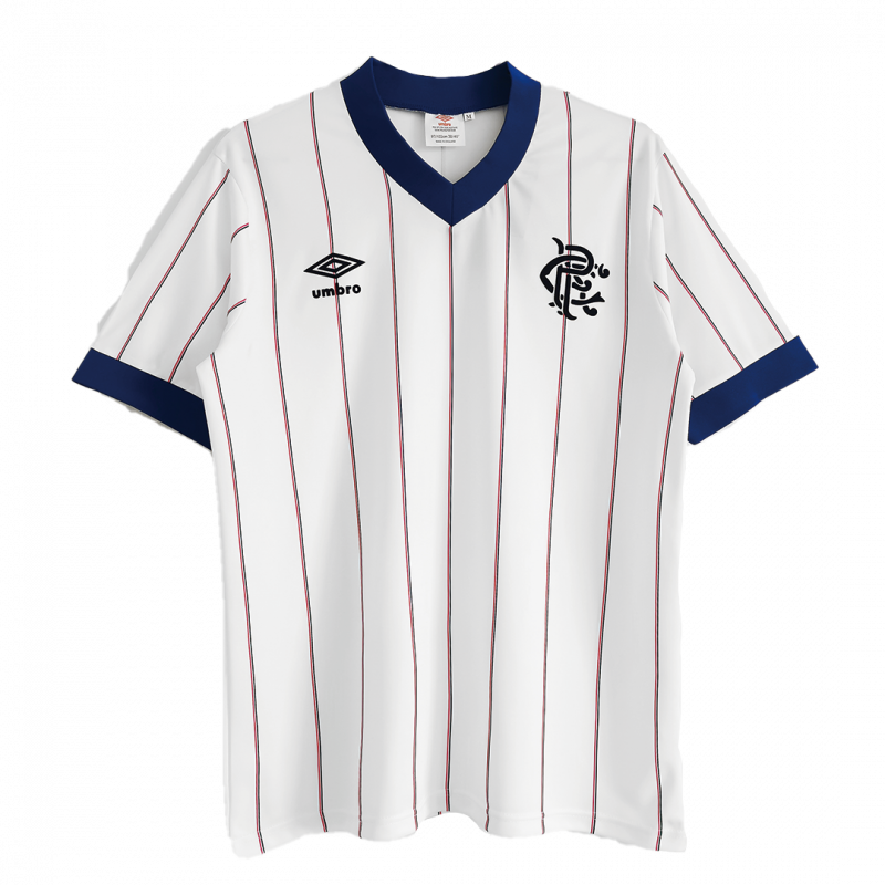Glasgow Rangers 1982/83 Away White Retro Jersey