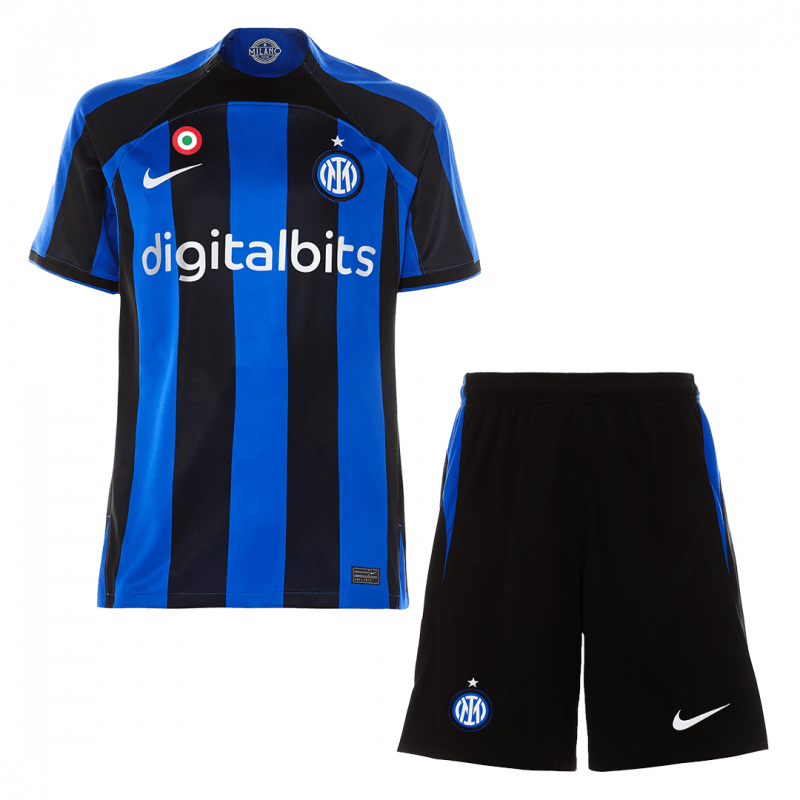 Inter Milan 2022/23 Home Black Kids Kit