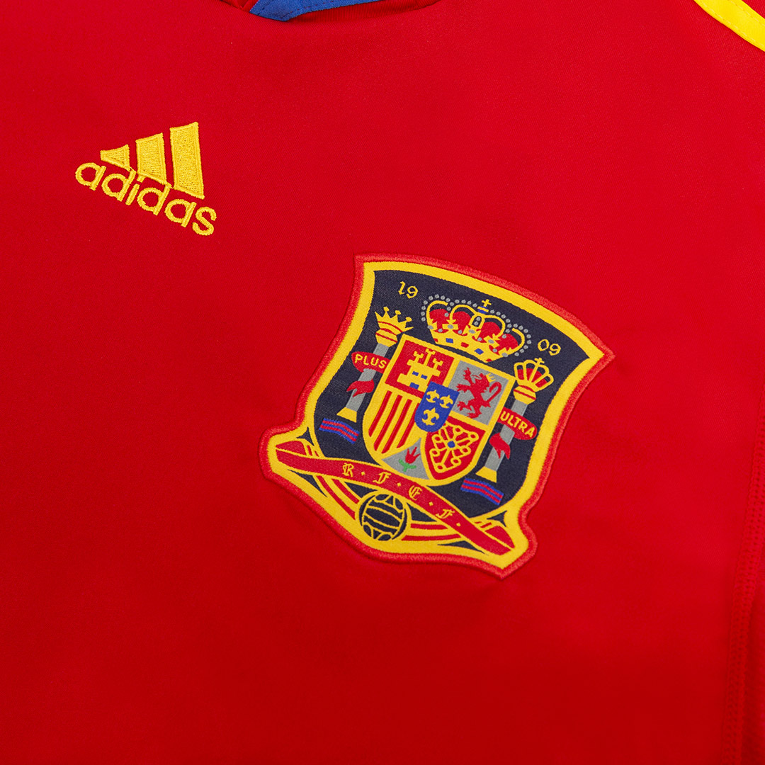 Spain 2010 Home Red Retro Jersey