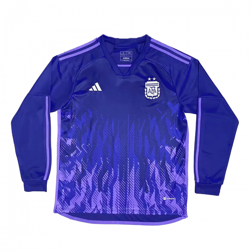 Argentina 2022 Away Purple Long Sleeve Jersey