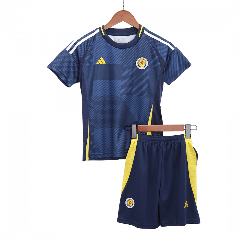 Scotland 2024 Home Black Kids Kit