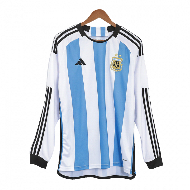 Argentina 2022 Home White Long Sleeve Jersey