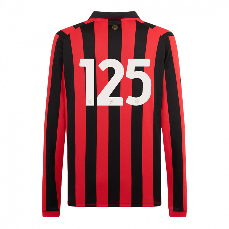 Player #125 AC Milan 2024/25 Black Long Sleeve Jersey