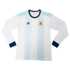 Argentina 2019 Home White Long Sleeve Retro Jersey