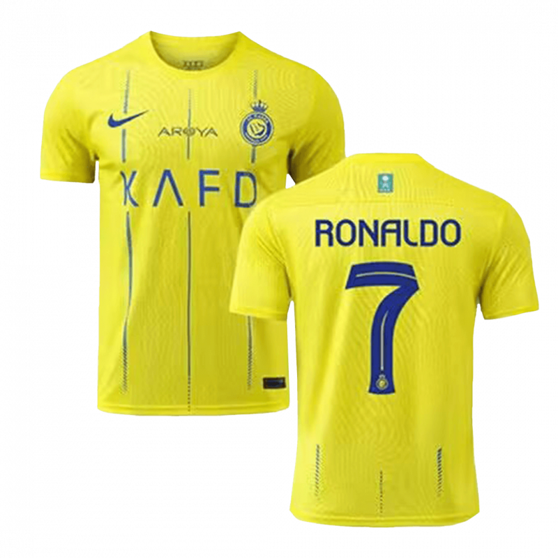 RONALDO #7 Al Nassr 2023/24 Home Yellow Player Version Jersey