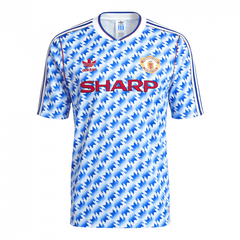 Manchester United 1990/92 Away Blue Retro Jersey