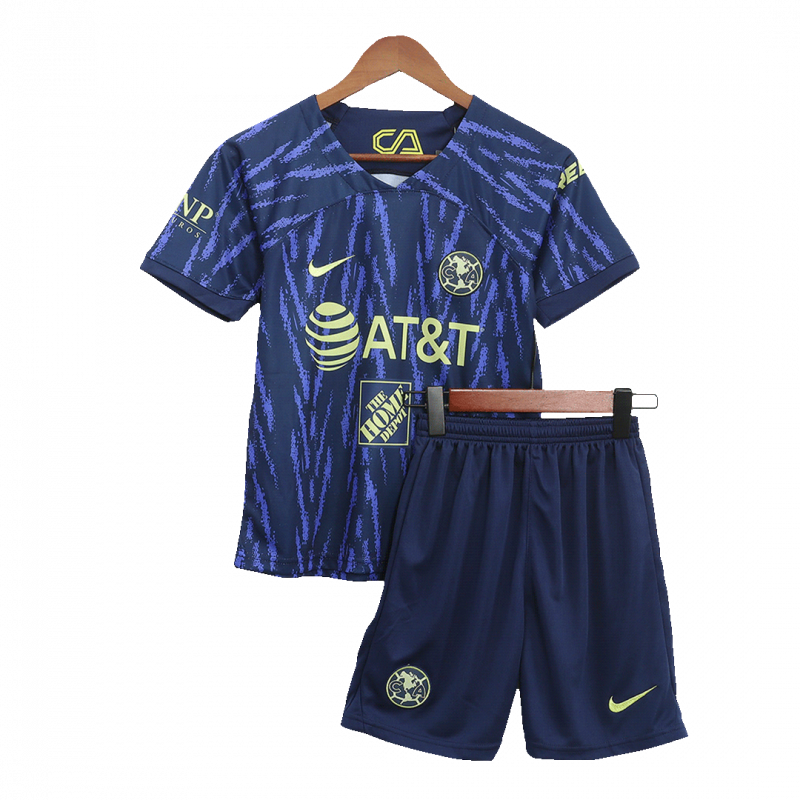 Club America 2022/23 Away Black Kids Kit