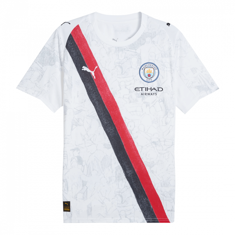 Manchester City 2025/26 White Kids Kit