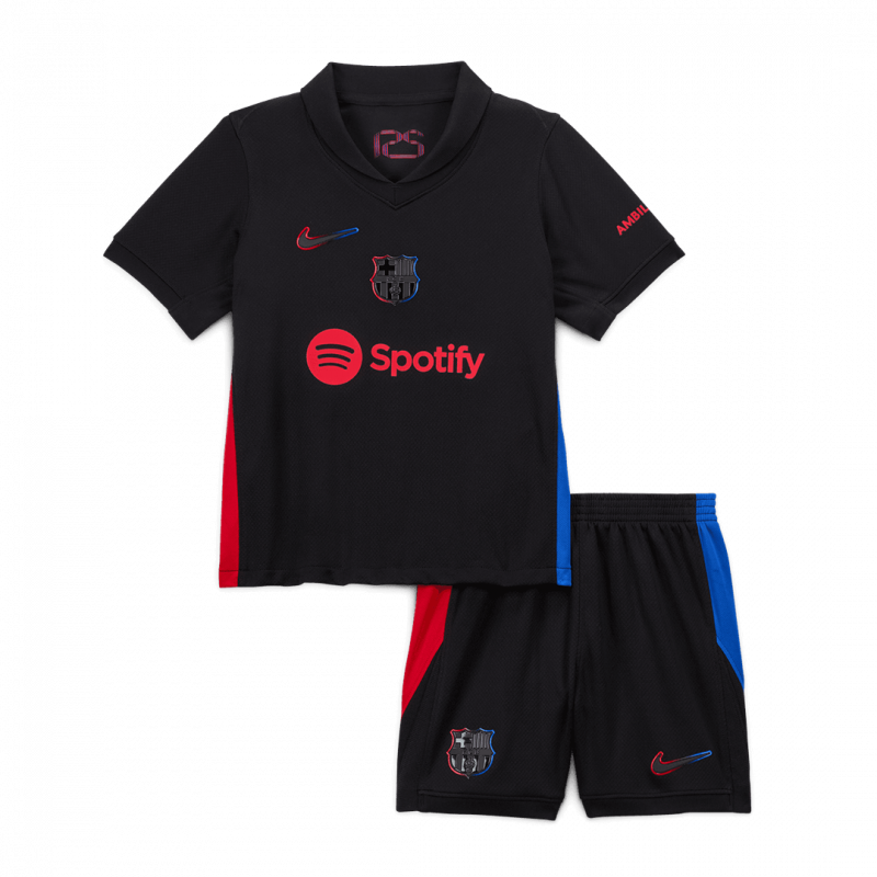 Barcelona 2024/25 Away Black Kids Kit