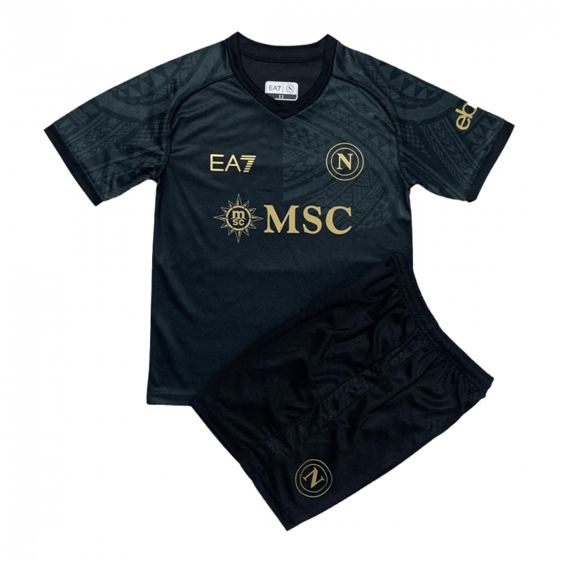 Napoli 2023/24 Third Black Kids Kit
