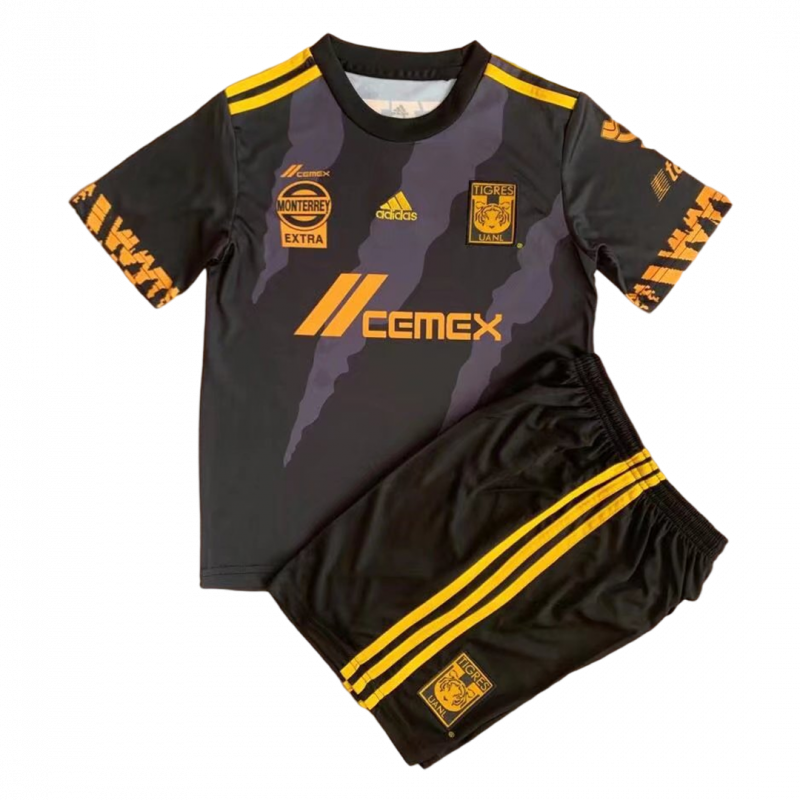 Tigres UANL 2021/22 Third Black Kids Kit
